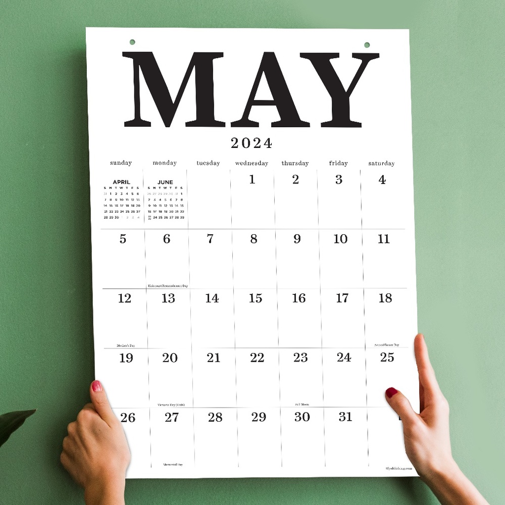 2024  Art Poster Wall Calendar - Medium